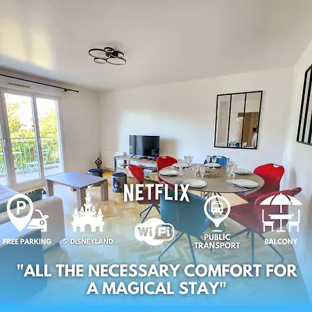 5' Disneyland Cozy Appartment Montévrain Exterior foto